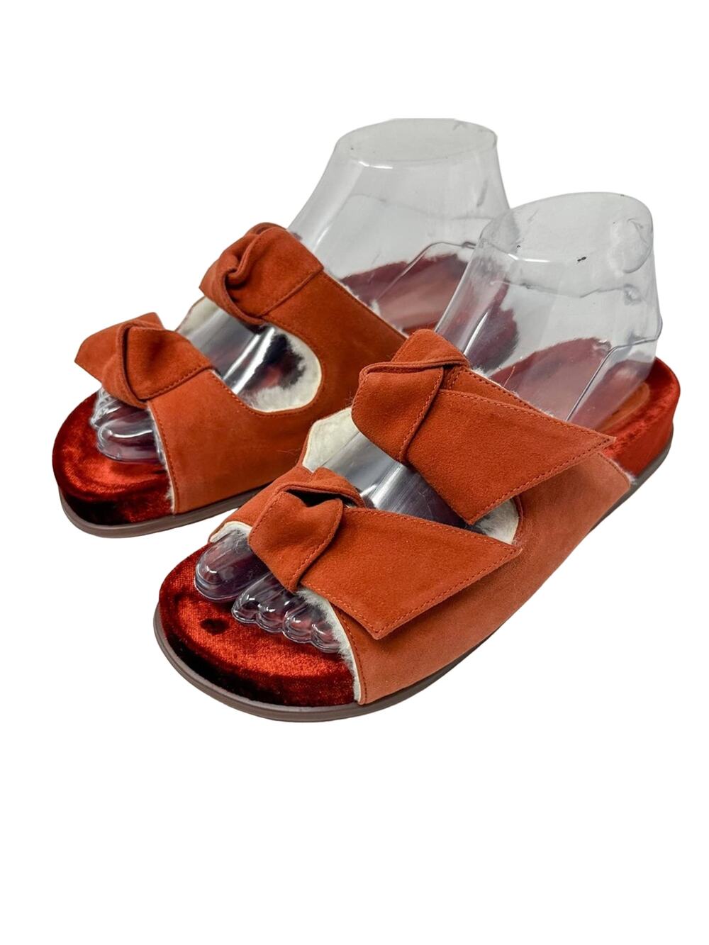 NEW Alexandre Birman Clarita Suede and Shearling Fur Slide US Size 6 MSRP $495